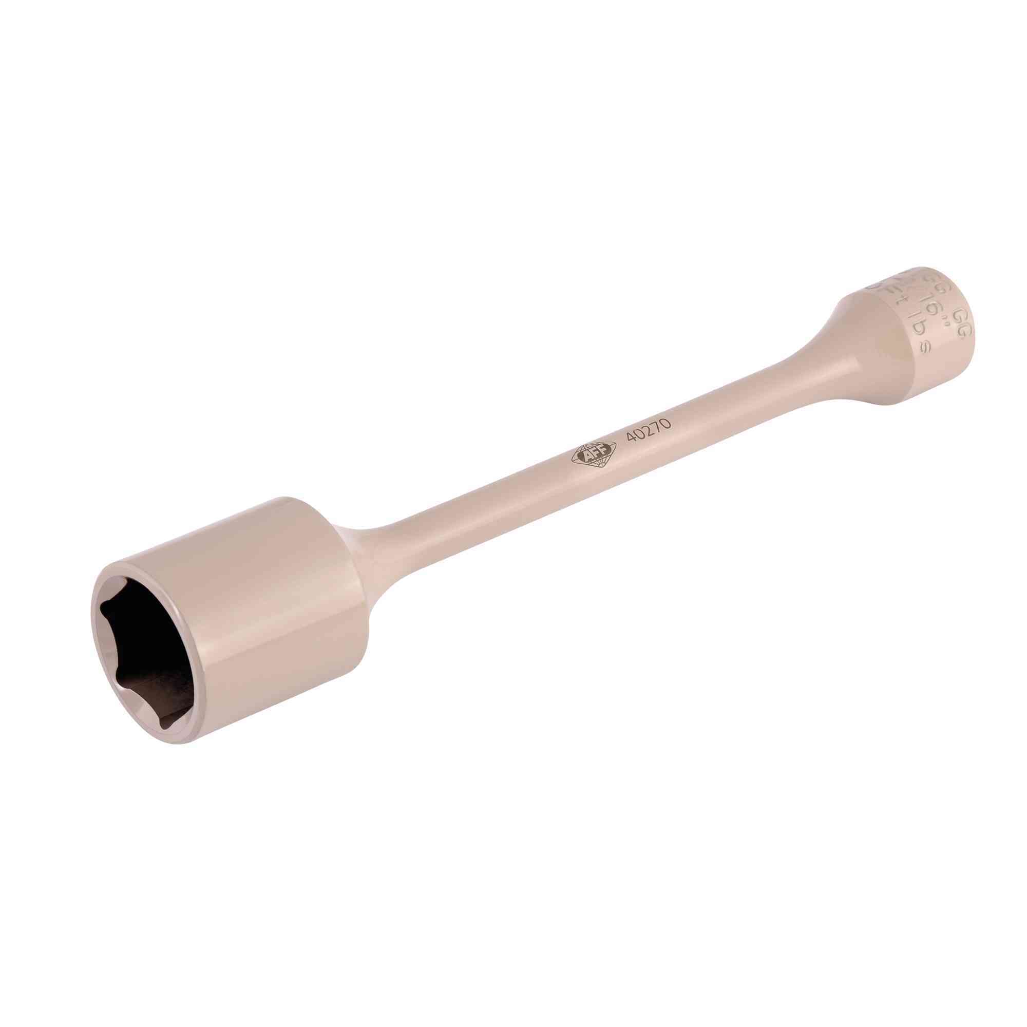 American Forge & Foundry Torque Limiting Socket — 1/2in. Drive, 1-1/16in., 80 ft.-lbs., Beige, Model# 40270
